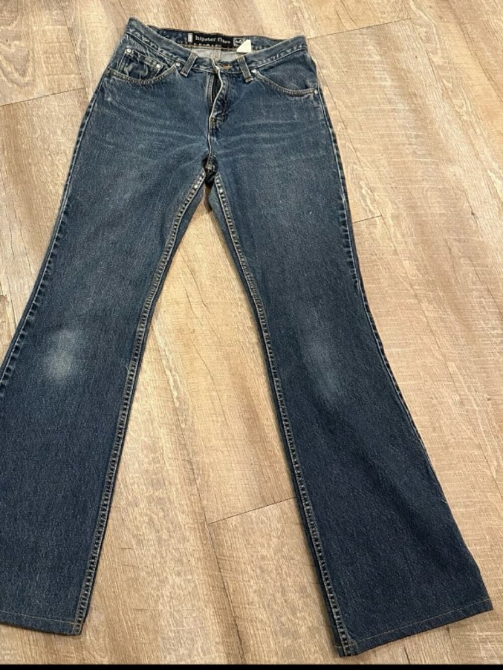 Vintage 90s Levis SilverTab Hipster Flare Jeans USA Made Size 5 JR L